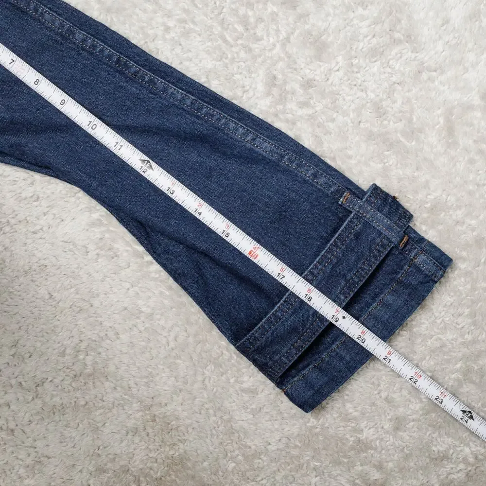 Banana Republic Dark Blue Wash Denim Short Trench Jacket Womens M NWT - Picture 7 of 14